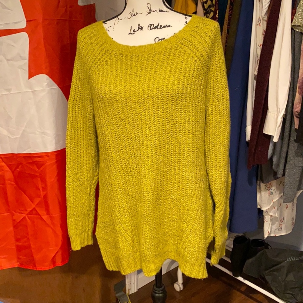 Long knit sweater